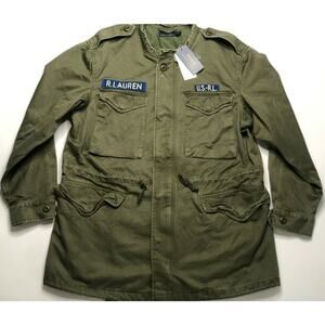 Polo Ralph Lauren Vintage Combat Military Jacket Women's Size M $398 NWT